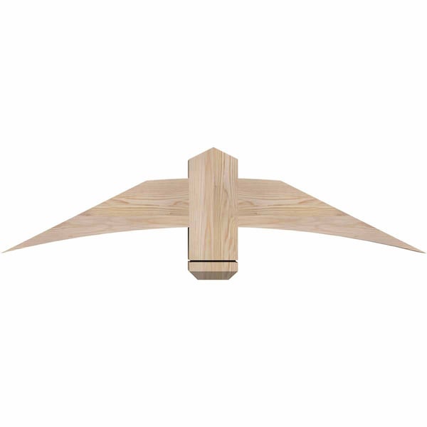Ekena Millwork Bellingham Smooth Timber Gable Bracket, Douglas Fir, 48"W x 12"H x 5 1/2"D x 5 1/2"F, 6/12 Pitch GBW048X12X0606BEL00SDF - main